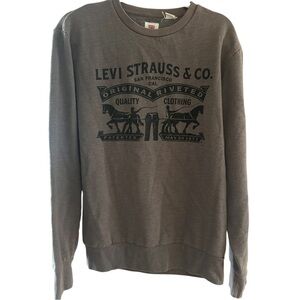 Levi Strauss logo pullover sweatshirt l